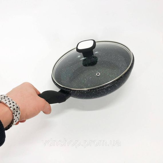 Легкая сковорода для домашней кухни UNIQUE, Алюминиевая кастрюля сковорода Надежная для дома EA-36 | Зображення 8
