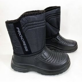 Резиновые утепленные сапоги мужские короткие, Бурки войлочные, Теплые водонепроницаемые сапоги IC-75