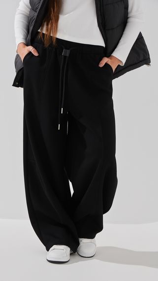 Спортивні штани Baggy однотонні жіночі K.K 601 S Чорний shop (2000991054271)