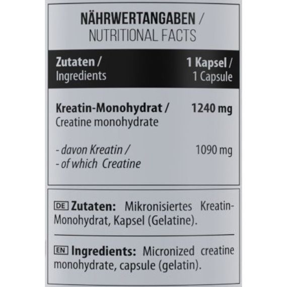Креатин моногідрат MST Nutrition Creatine Monohydrate 120 Caps | Зображення 1