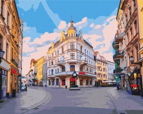 Картина за номерами " Вулички  міста Торунь" 40х50 BS53432