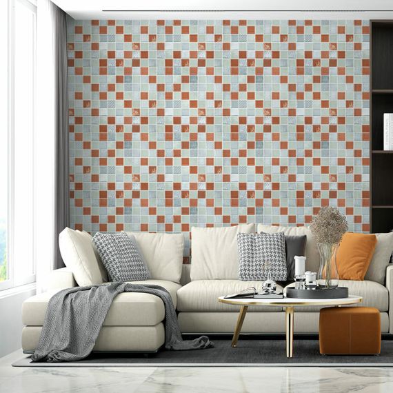 Панель стінова 3D 700х700х4мм Мозаїка коричнева SW-00002012 | Зображення 4