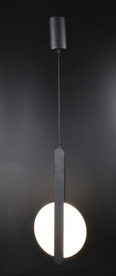 Люстра світлодіодна підвісна LED світильник для квартири на стелю лед 26497 Чорний 65-180х6х20 см. | Зображення 1