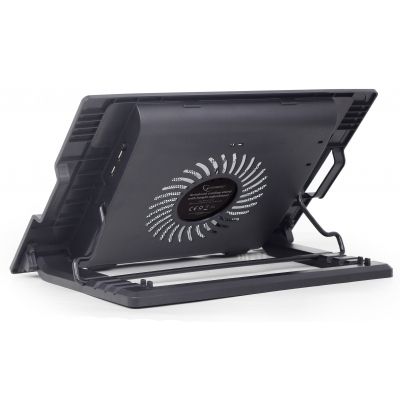Підставка до ноутбука Gembird до 17&quot;, 1x150 mm fan, black (NBS-1F17T-01) (NBS-1F17T-01) | Зображення 2