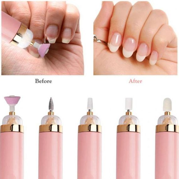 Фрезер для маникюра и педикюра Flawless Salon Nails, ручка фрезер для маникюра. Цвет: розовый | Зображення 3