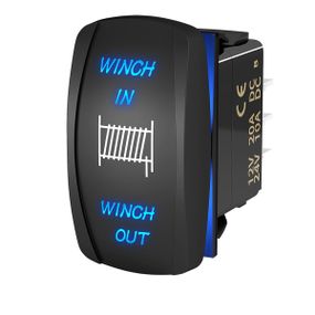 Автомобильный кнопка переключатель управления лебедкой «Winch» под врезку в панель приборов