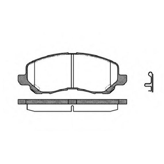 Тормозные колодки Bosch дисковые передние MITSUBISHI ASX/Galant/Lancer/Lancer/Pajero 0986495253 | Зображення 1