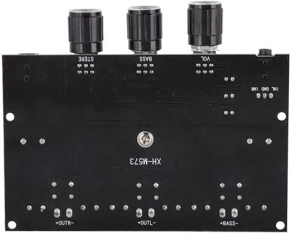 Усилитель звука в Корпусе XH-M574 TPA3116D2 50Вт*2 + 100Вт 2.1 DC 8-24В | Зображення 8