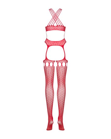 Комбінезон Obsessive Bodystocking G313 czerwony S/M/L | Зображення 5