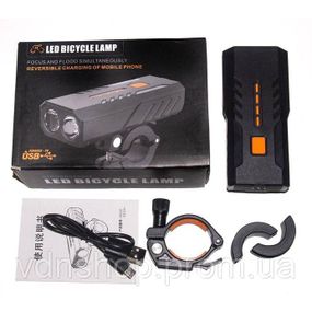 Фара для велосипеда з зарядкою, Ліхтарик для велосипеда, Перезаряджаємий велосипедний ліхтар MO-18