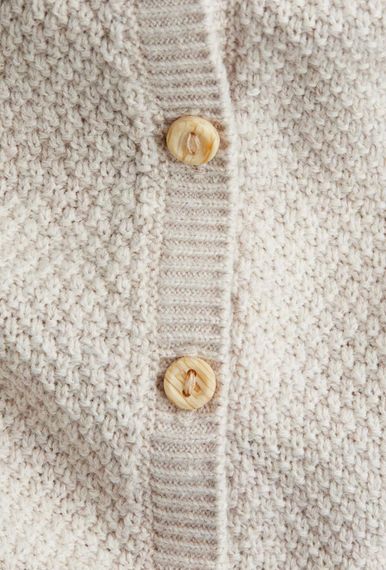 Дитячий комплект (кофтина + штанці) для новонароджених H&M 62 см Бежевий (26012704C) | Зображення 2