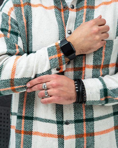 Сорочка байка Топ біло-зелений S | Зображення 3