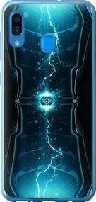 Чохол на Samsung Galaxy A20 2019 A205F Блискавки в циліндрі із силікону FCh_048154