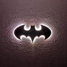 Панно декоративне картина на стіну Бетмен LED підсвітка 500х260 acr-p000149