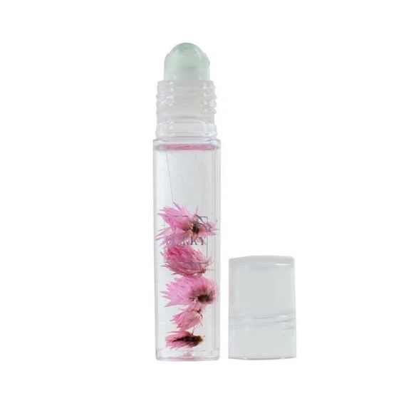 Олійка-блиск для губ в ролику Lukky Aqua Fleur з рожевими квітами T22004 Рожевий shop (2000989678632)