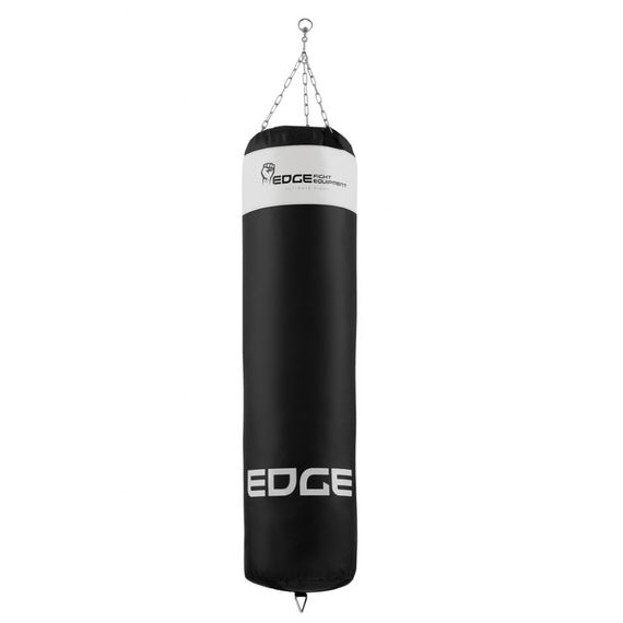 Боксерський мішок EDGE Lords 140*40см. вага 40 кг. EWW наповнений Black/White | Зображення 1