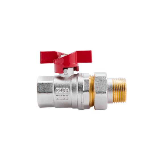 Кран кульовий "Американка" SD Plus прямий 3/4" ВЗ SD220W20 | Зображення 1