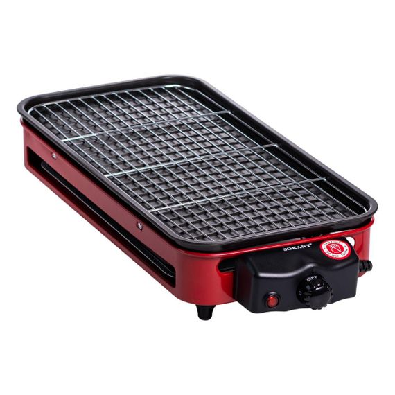 Електричний гриль настільний червоний 1500 Вт Sokany SK-6112 | Зображення 3