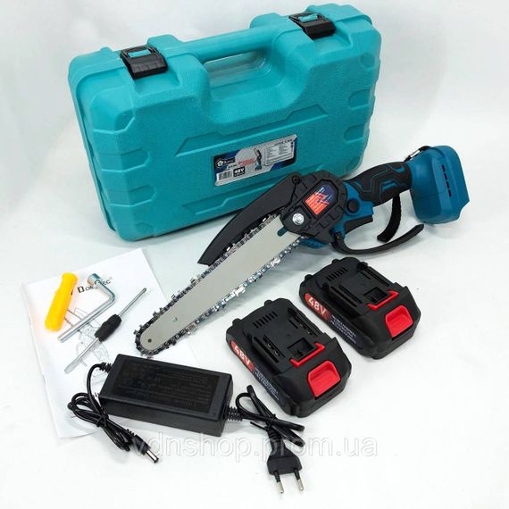 Легкая электропила для сада Domotec 8"(20см) 48 В, Цепная электропила для садовых работ AV-83 | Зображення 8