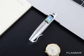 Ручка мобильный телефон портативный с камерой 0.08 MP и Bluetooth AK 007 (Серый)