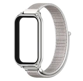 Ремешок нейлоновый Mijobs для фитнес браслета Xiaomi Redmi Smart Band 2 - Silver