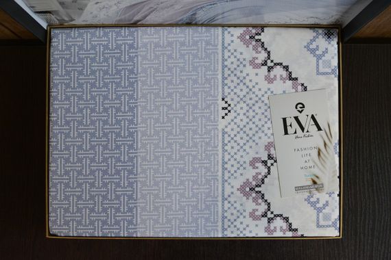Постільна білизна EVA Ranforce 200 х 220 см. Harmony Mavi | Зображення 4
