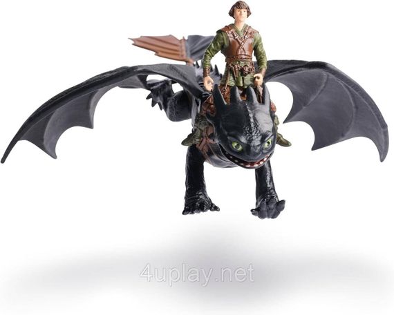 Ігровий набір Dreamworks Dragons Як приборкати дракона Дракон Беззубик та вершник Гикавка | Зображення 3