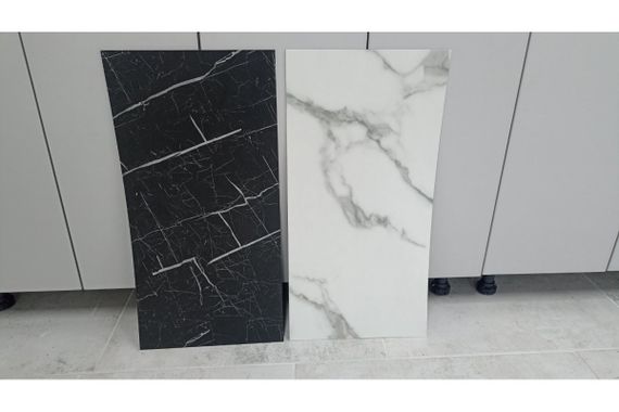 Linofloor Fortress під камінь Calacatta Black | Зображення 2