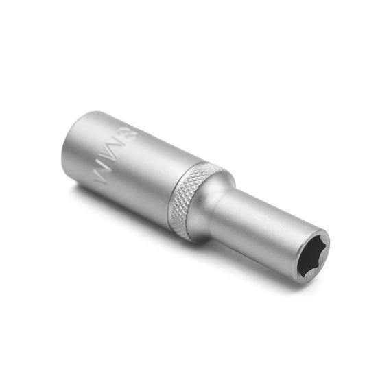 Головка торцева шестигранна, 3/8IN, подовжена SW8, RED STRIPE