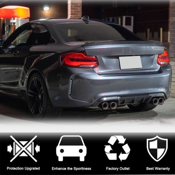 Дифузор заднього бампера V5 (для F87 M2/M2С, Карбон) для BMW 2 серія F22/23 2014-2021 рр | Зображення 3