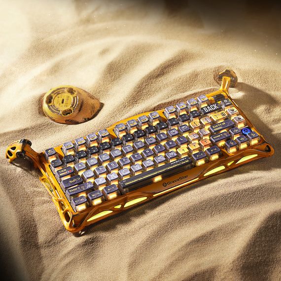 Клавиатура механическая GravaStar Mercury K1 Pro 80keys GSK1PRO_YLW | Зображення 6