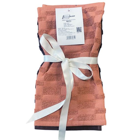 Набір рушників SoundSleep 113992  30x50 см  бавовна, махра коричневий