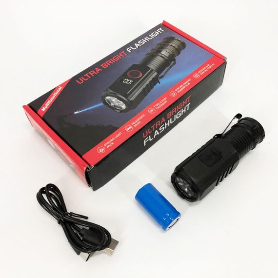 Багатофункціональний тактичний ліхтар, Ліхтарик police оригінал, Алюмінієвий ліхтар 18650 SM-25 | Зображення 5