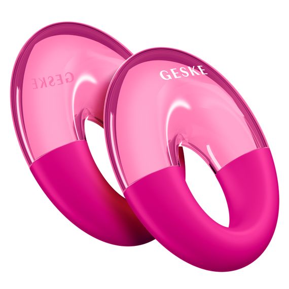 Массажер для глаз GESKE Cool&Warm Eye Massager 7в1 starlight, Малиновый | Зображення 5