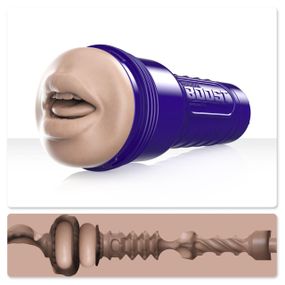 Мастурбатор-ротик Fleshlight Boost Blow Light Medium Flesh, плавающие кольца Turbo Tech sexstyle