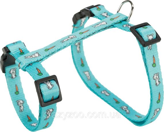 Шлея с поводком для кролика Trixie голубая 25-44 см TX-6263