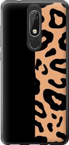 Чехол на Nokia 5.1 Пятна леопарда "4269u-1529-17620"