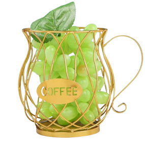 Фруктовниця 18*14*9,5см золотий B090059 LACY MUG VIVA