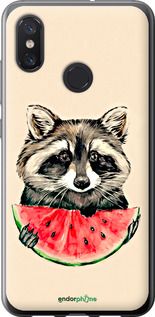 Чохол на Xiaomi Mi8 Єнотик з кавуном "4605u-1499-2448"