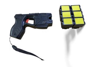 Найпотужніший Паралізатор (шокер) Стріляючий електрошокер Taser KSY FD USA + лазер Топ Продажів + 6 Картриджів