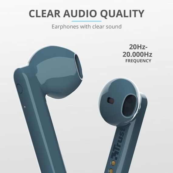 Наушники Trust Primo Touch True Wireless Mic Blue (23780_TRUST) | Зображення 8