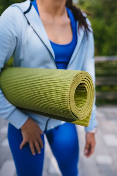 Килимок для йоги та фітнесу Power System PS-4014 PVC Fitness-Yoga Mat Green (173x61x0.6) | Зображення 7