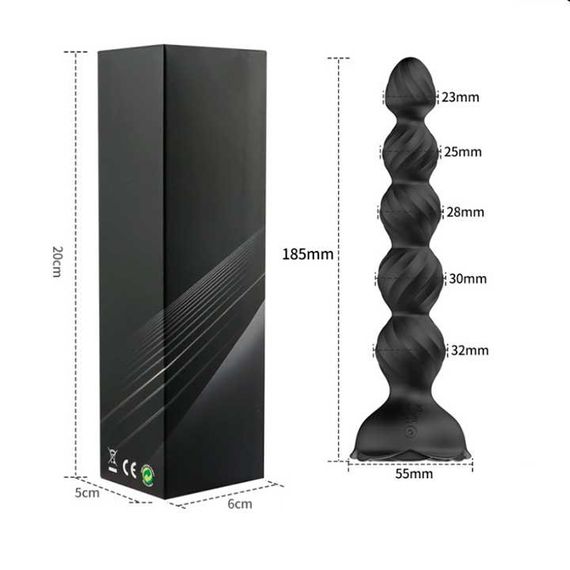 Світний смарт анальний корок Love Spouse чорний — Анальні іграшки | Зображення 4