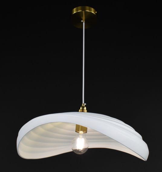 Люстра підвісна на 1 лампочку 27851 Латунь 25-150х42х45 см. | Зображення 1