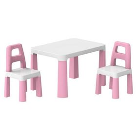 Дитячий стіл із двома стільцями 0457TXK рожевий