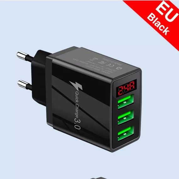 USB 3 адаптер зарядное устройство для смартфона планшета пауэрбанка | Зображення 1