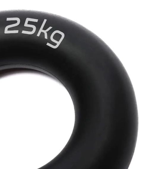 Еспандер кистьовий силіконовий PowerPlay PP-4324 Hand Grip Ring Hard 25 кг Чорний (PP_4324_25kg) | Зображення 3