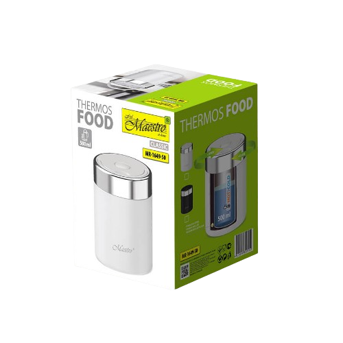Термос харчовий 500мл Маестро MR-1649-50-WHITE | Зображення 2