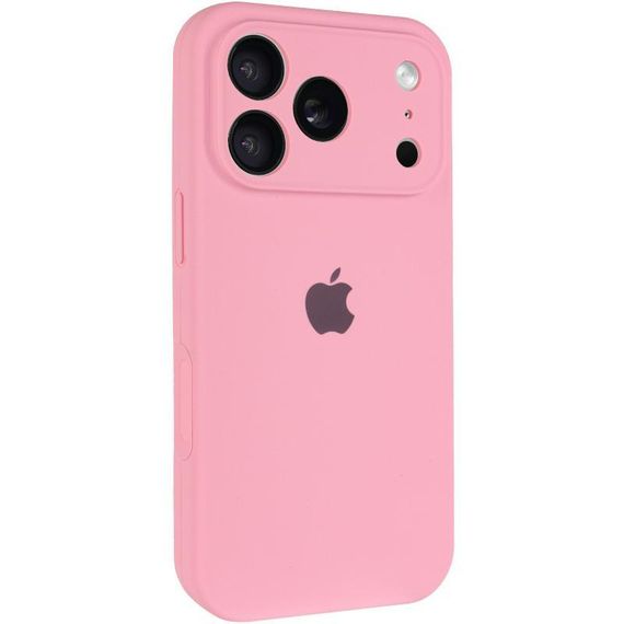 Чохол Silicone Case Full Camera Protective (AA) для Apple iPhone 17 Pro Max (6.9") Рожевий / Light pink