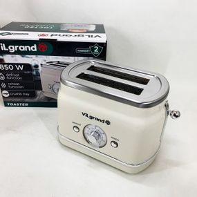 Тостер для 2 штук хліба ViLgrand, Тостер електричний на 2 грінки побутовий для дому XF-97